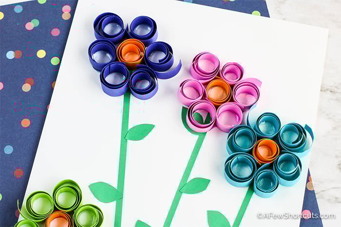 Construction-paper-crafts-afewshortcuts-Curled-Paper-Spring-Flowers-Kids-Craft