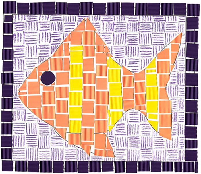 Construction-paper-crafts-auntannie-Paper-Mosaic