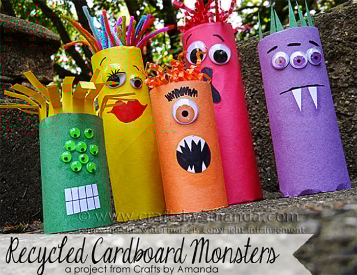 Construction-paper-crafts-creativegreenliving-Make-Recycled-Cardboard-Tube-Monsters