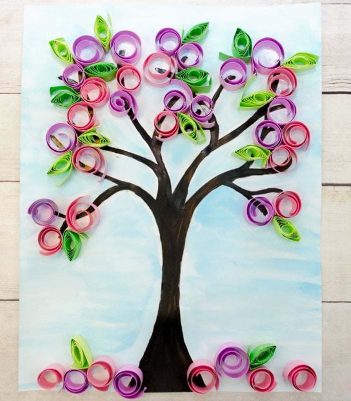 Construction-paper-crafts-projectswithkids-HOW-TO-MAKE-A-BEAUTIFUL-SPRING-TREE-CRAFT