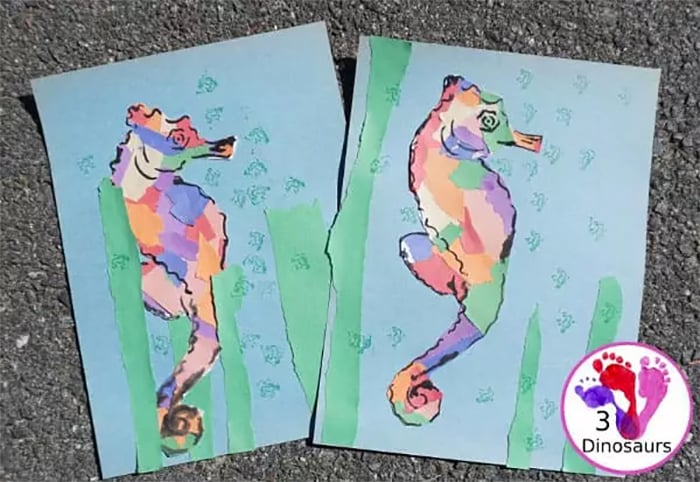 Construction-paper-crafts-rainydaymum-Torn-Paper-Sea-Horse-Project