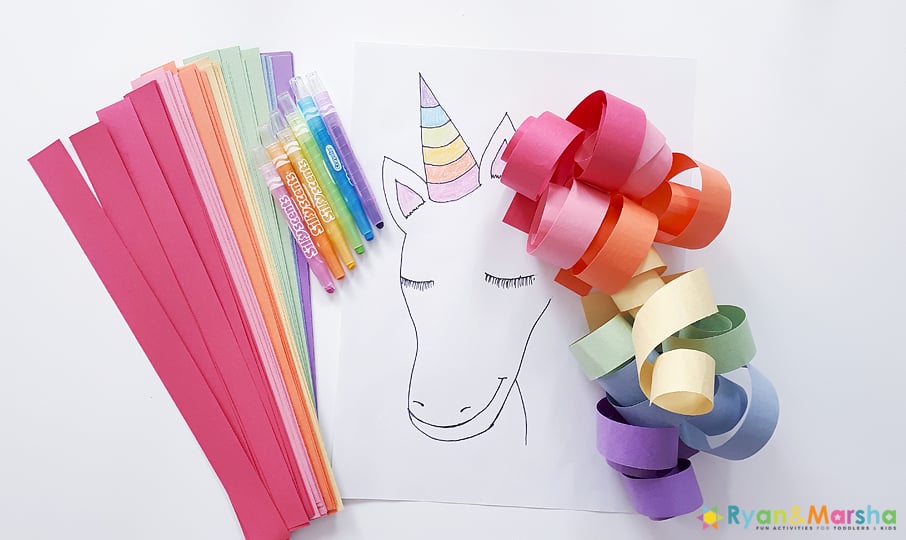 Construction-paper-crafts-ryanandmarsha-RAINBOW-UNICORN-MANE-CONSTRUCTION-PAPER-CRAFTS-FOR-KIDS-DAY-1
