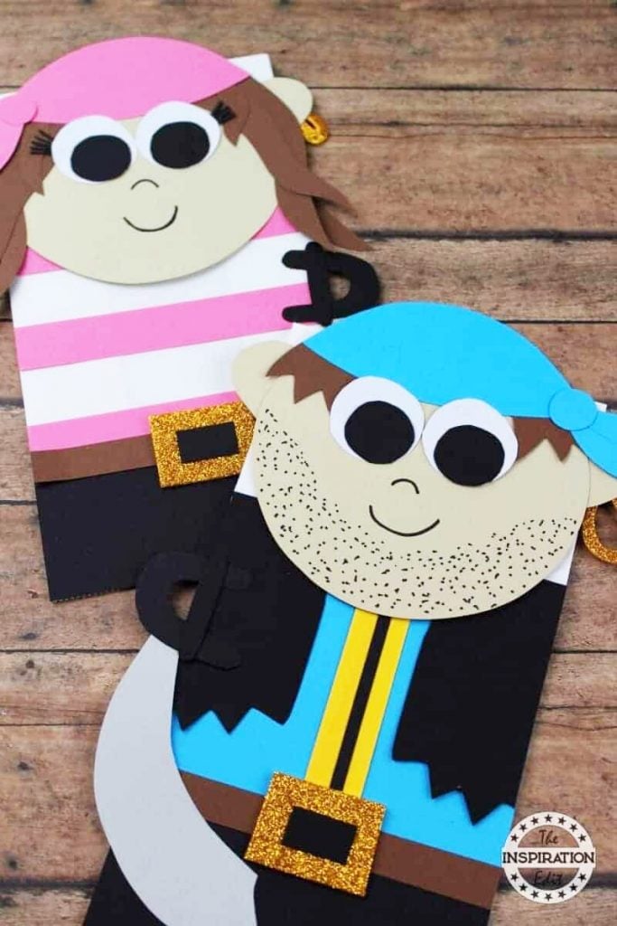Construction-paper-crafts-theinspirationedit-Paper-Bag-Pirate-Puppets-Kids-Will-Love