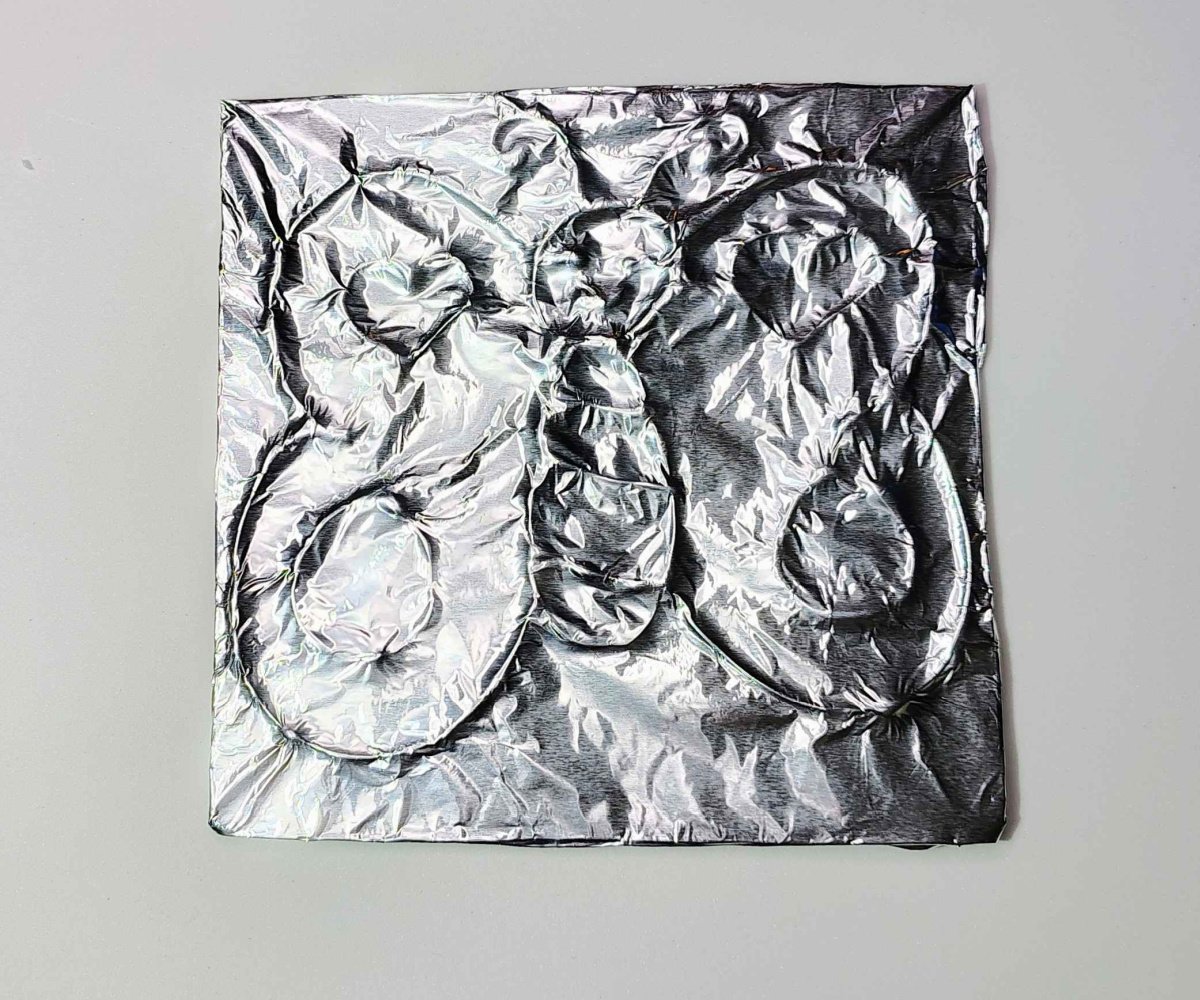 Foil Art- Step 4-cover in foil - Kids Activities blog