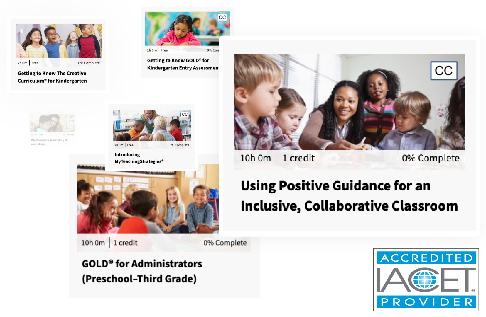 collage of professional development courses