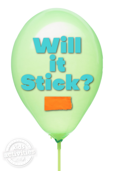 Will it Stick? Static Electricity Experiment - Kids Activities Blog